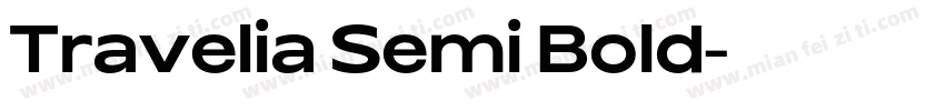 Travelia Semi Bold字体转换